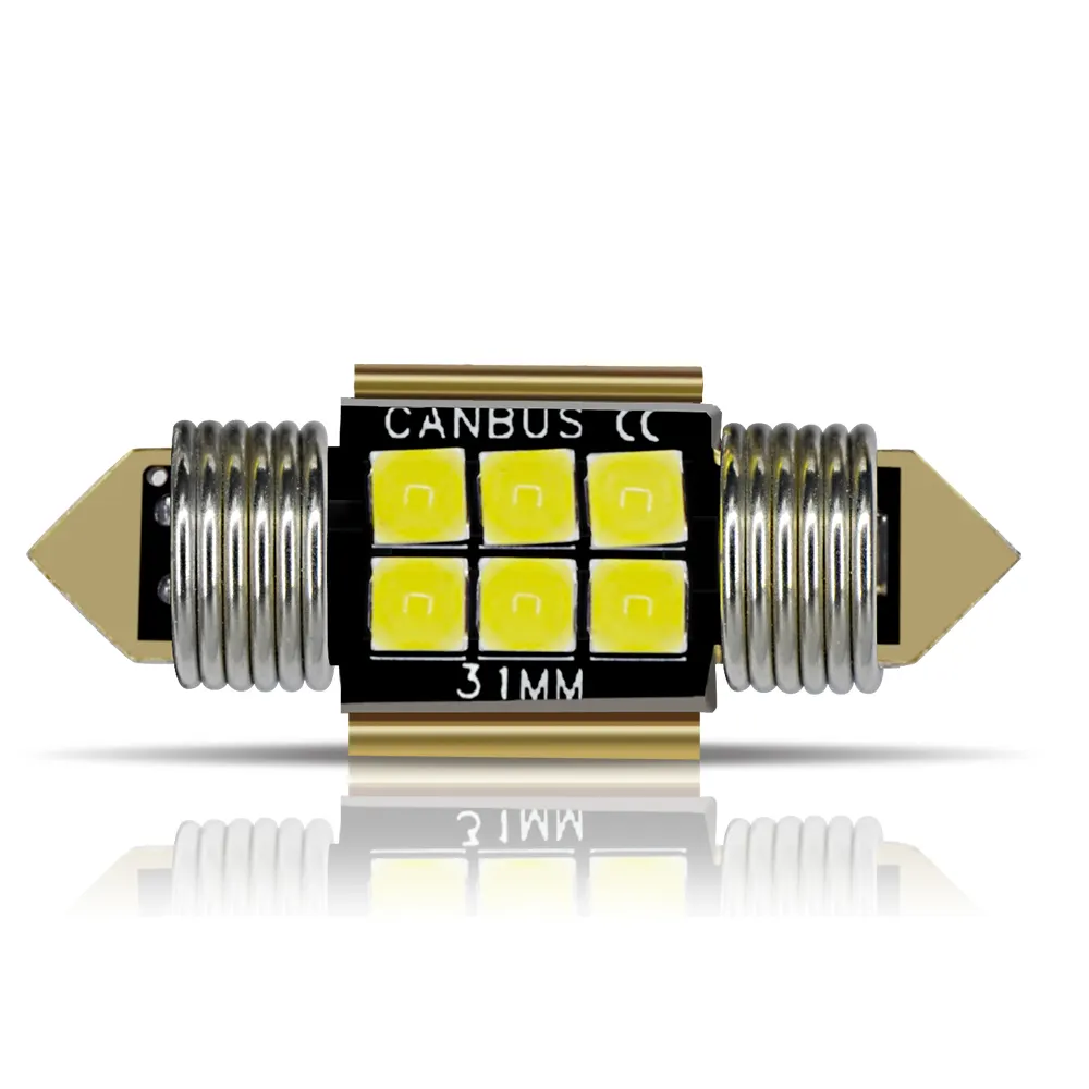超高輝度FT64113030 LED 6SMD 31mm/36mm/39mm/41mm 12V5W車内読書灯電流非極性自動LED照明