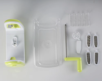 Hachoir manuel réglable pour légumes, trancheuse spirale, outil de cuisine multifonctionnel, robot culinaire pour fruits et légumes