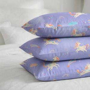 Drap-housse licorne dessin animé respirant en Lyocell 40S, doux pour la peau, pour la literie enfant - Product Image 5