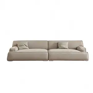 2023 suessen Grand Damascus Ý cổ điển sofa da chính hãng bốn chỗ ngồi cắt phòng khách sofa