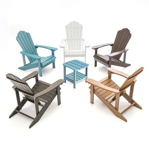 <span class=keywords><strong>Chaise</strong></span> Adirondack en WPC colorée, pieds triangulaires, anti-rouille, portable, écologique, durable, siège <span class=keywords><strong>de</strong></span> plage extérieur, patio, <span class=keywords><strong>jardin</strong></span> - Product Image 1