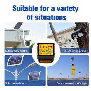 带蓝牙控制12V24V自适应太阳能路灯监控和充电控制多种时间段输出模式 - Product Image 5