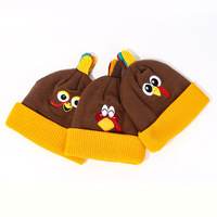 Sombrero de pavo de Acción de Gracias personalizado, gorro de invierno, gorros de punto Unisex, gorro cálido, gorro suave de dibujos animados, gorro divertido para hombres y mujeres