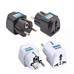 Power converter Travel Europe plug socket adapter 4.8MM German standard plug to universal plug