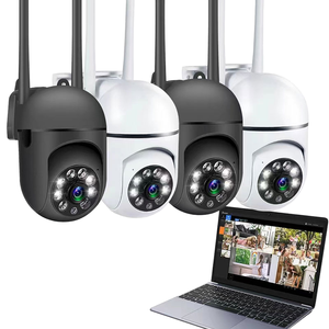 Wide-Angle Indoor CCTV Security <strong>Camera</strong> Night Vision Two-Way Audio CMOS Sensor Option for Memory Card Storage WIFI Floodlight - Product Image 1