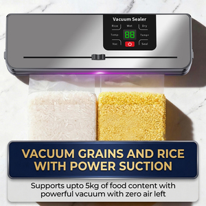 65kPa 50W 30cm Seal 4L/min 2000mAh Touch Screen Bag Cutter Wet Dry Kitchen Food Storage Food Vacuum Sealer Machine - Product Image 6