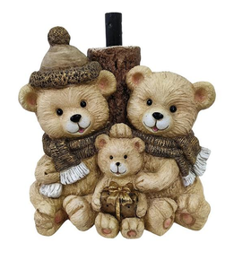 Orsetto in Stile Vintage con Cappello da Babbo <span class=keywords><strong>Natale</strong></span> per Decorazione Natalizia, Addobbo per Albero <span class=keywords><strong>di</strong></span> <span class=keywords><strong>Natale</strong></span>, Accento per Comodino o Cameretta - Product Image 3