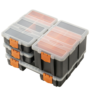 4 PCS Transparent <strong>Storage</strong> Carry Removable Plastic Dividers Versatile Durable <strong>Storage</strong> Hardware Parts Organizers Tool Box Set