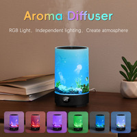 Diffuseur d'aromathérapie intelligent avec humidificateur et lumière d'ambiance RVB, minuterie de sommeil pour le travail, les études et la relaxation