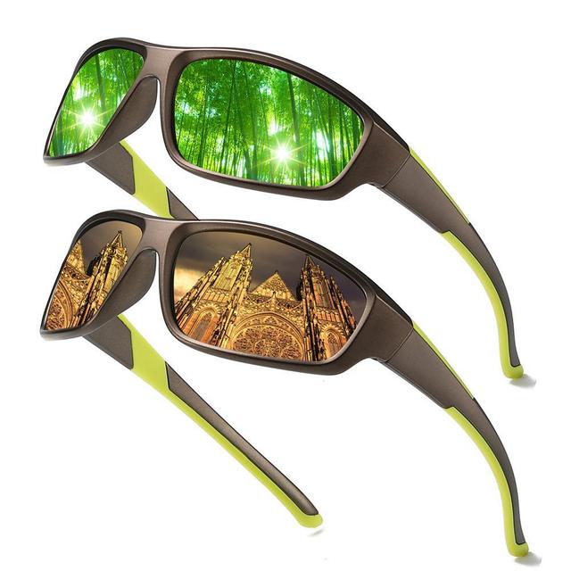 Trending 2025 Men's Sports Polarized Sunglasses for Cycling and Driving for Outdoor Activities