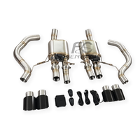 Tuyaux d'échappement Performance Valvetronic Catback pour Chevrolet Corvette C7 2014-2019 6.2L OEM SS304 Silencieux avec embouts en fibre de carbone