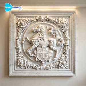 Relieve <span class=keywords><strong>de</strong></span> Animales en Mármol Tallado a Mano OEM, Mural Artístico 3D <span class=keywords><strong>de</strong></span> Alta Calidad para Decoración Interior <span class=keywords><strong>de</strong></span> Villas, Salas <span class=keywords><strong>de</strong></span> Estar y Pasillos - Product Image 3