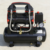 Compresseur d'air portable silencieux sans huile à piston refroidi par air 220V 8L/24L/50L 20kg avec garantie 1 an pour gonflage de pneus et pulvérisation