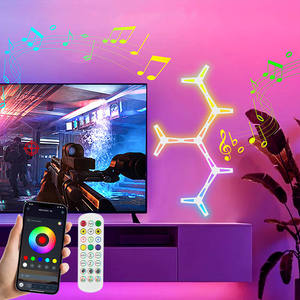 Muziek Sync Diy Creatief Decor App Afstandsbediening Smart Home Wandlampen Magische Kleur Rgbic Gaming Y Lights Creatieve Geschenken Sets - Product Image 2