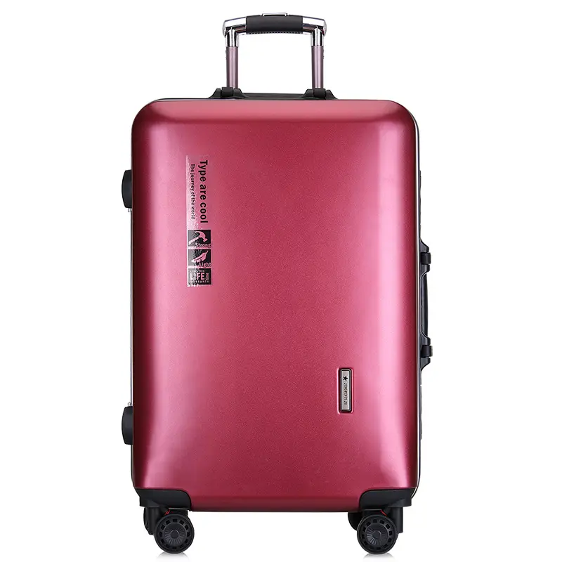 Hoge Kwaliteit Aluminium Frame Bagage Mute Universele Wiel Trolley Mode Grote Capaciteit Rits Wachtwoord Hard Shell Koffer