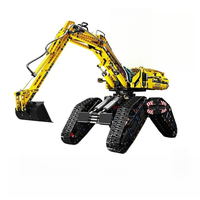 Mould King 17018 MOC Coche Excavadora Todoterreno RC, Vehículo de Ingeniería, Ladrillos MOC, Juguetes para Niños, Sets de Bloques de Construcción