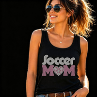 Meilleures ventes : Transferts thermocollants en strass motif « Soccer Mom » pour T-shirts