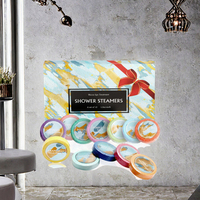 Pack Cadeau Personnalisé d'Usine de 8 Pastilles de Bain Effervescentes de 30g à la Rose et au Beurre de Karité pour Aromathérapie et Spa à Domicile