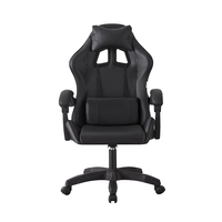 Chaise de jeu ergonomique de haute qualité en cuir PU design unique Chaise de jeu d'ordinateur PC réglable en hauteur avec repose-pieds