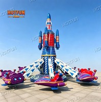 Manège d'avion auto-propulsé, manèges rotatifs, attraction aérienne extérieure pour parcs d'attractions et projets commerciaux