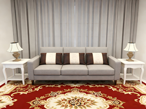 Tapis tissé Wilton à usage domestique, en velours coupé, fabriqué à la machine, jacquard, imperméable, anti-salissure, écologique, pour chambre à coucher - Vente en gros usine - Product Image 6