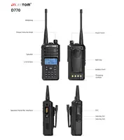 JIMTOM-walkie-talkie D770 UHF y VHF, Radio Ham portátil de doble banda, transceptor de mano, DIGITAL