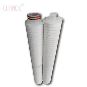 Coating Filtration Polyester Cellulose Pleated Membrane Filters Cartridge For Wholesale Water Treatment Filters