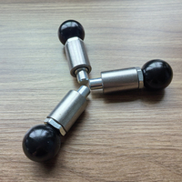 Pistons à ressort rétractables à montage soudé avec poignée à bille en acier zingué HM369 avec manchon de remplacement