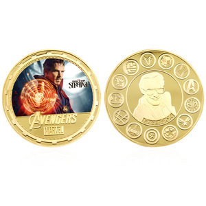 12 Monedas de Oro con Temática de Películas de <span class=keywords><strong>Marvel</strong></span>: Monedas Conmemorativas de Superhéroes de Metal, Perfectas para Coleccionar o Regalar - Product Image 4