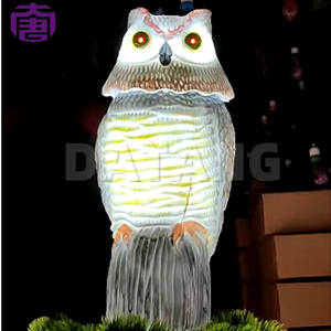 Elegante Decoración de Búho Giratorio para Exteriores, Lámpara de Interior con Clasificación de Seguridad IP65, Brillo Cálido y Duradero - Product Image 4