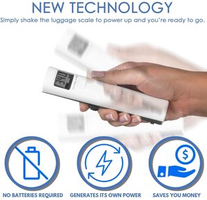 Nessuna batteria richiesta 50kg elettronico manuale portatile bilancia per bagagli per la valigia di pesatura della bilancia digitale per i viaggi - Product Image 3