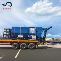 Camion malaxeur à béton mobile de 3 m3 avec système de pompage de béton pour la création d'une petite entreprise de coulage de béton