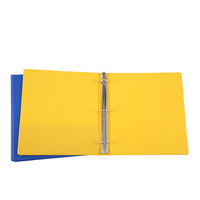 Carpeta Organizadora de Plástico Resistente Personalizada con 3 Anillas, Impermeable, con Bolsillos de PVC y Anillas Inclinadas, Carpeta Colorida para Archivar en la Escuela u Oficina