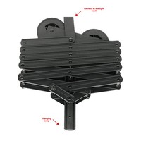 Pantographe télescopique en métal en forme de U de 1,5 m avec bras articulé à force constante, réglable en hauteur, pour projecteur LED et lumière d'appoint