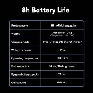 Gafas de ciclismo AR inteligentes con empuñaduras de controlador Accesorios esenciales para montar en bicicleta de carretera cómoda - Product Image 6