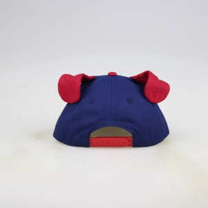 قبعة سناب باك مضحكة بنمط حيوانات لطيفة للاستخدام في جميع الفصول مع أذنين، قبعة قماشية للخارج بشعار مخصص - Product Image 3