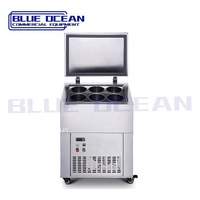Machine de sablage de glace sèche à température unique refroidissement par air de comptoir brique de glace machine à glaçons cylindrique système de refroidissement par compresseur