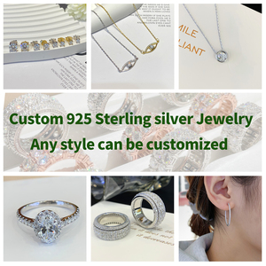 Op maat gemaakte 9k/10k/14k/18k/22k fijne sieraden natuurlijke lab diamant luxe edelsteen sieraden ringen armband oorbellen - Product Image 4