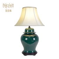 Lampe de table moderne en céramique, avec support en métal, style chinois, luminaire décoratif d'intérieur