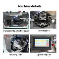 Machine de découpe semi-automatique multifonctionnelle XCX-100A pour tubes thermorétractables ondulés et feuilles de caoutchouc pour câbles