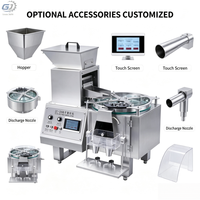 Machine de remplissage électronique de comptage entièrement automatique de table avec PLC, précision de 1 %, 110 V/220 V 50-60 Hz, pour capsules, bonbons, graines et mise en bouteille