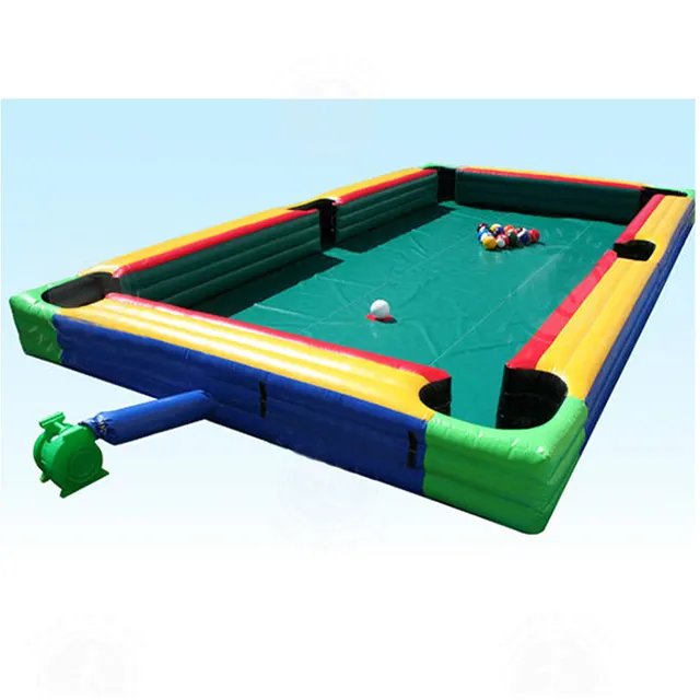 Mesa de Snookball inflable divertida de alta calidad, billar humano inflable