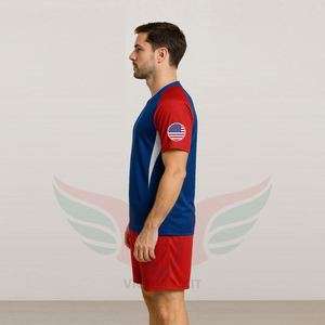 Conjunto de Camiseta y Pantalones Cortos de Fútbol Retro Sublimados Personalizados para el Equipo de EE. UU. 2026, Uniforme de Dos Piezas para la Copa Mundial de Fútbol Masculino - Product Image 3