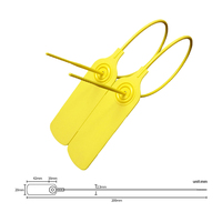Sceaux en plastique inviolables ZL-L015 en PP/PE, longueur 400 mm, impression code-barres et QR code pour la logistique et le transport