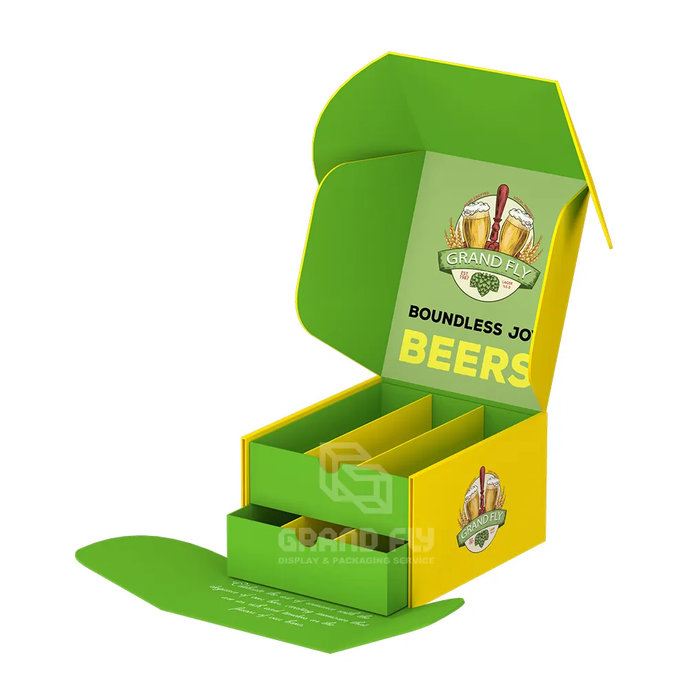Scatola regalo regalo regalo scatola di cartone personalizzata scatola di cartone per birra