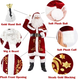 Carnival Halloween Disguise Fancy Dress Christmas Adults Costume <strong>Santa</strong> Claus Mascot Costume For Men <strong>Santa</strong> Costume