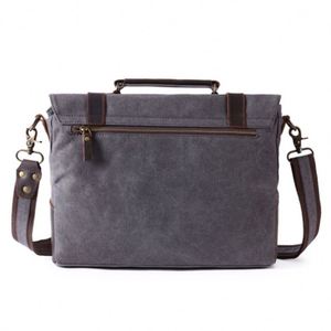 Sac de messager Vintage pour hommes de haute qualité Simple mode innovante avec longue sangle en cuir <span class=keywords><strong>toile</strong></span> épaule produit de haute qualité - Product Image 2
