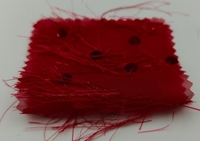 Tissu en dentelle 100% polyester brodé de paillettes et de perles pour vêtements de filles et de garçons, articles en stock