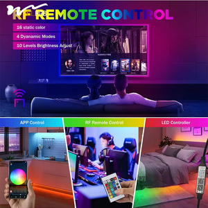 Usb RGB COB thông minh <span class=keywords><strong>LED</strong></span> Strip Lights 4.92ft <span class=keywords><strong>Color</strong></span> Changing điều khiển từ xa cho 6000K DC24V Điện áp đầu vào 3-năm bảo hành - Product Image 4