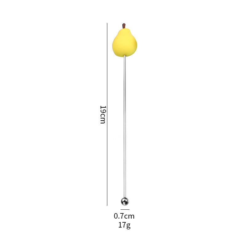 304 material 19cm palo de agitación de pera [plata]